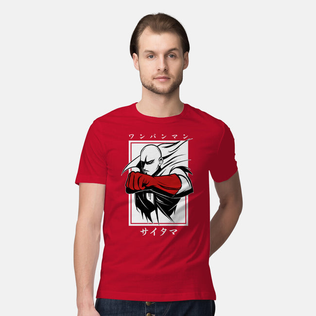 One Punch Red-mens premium tee-Faissal Thomas