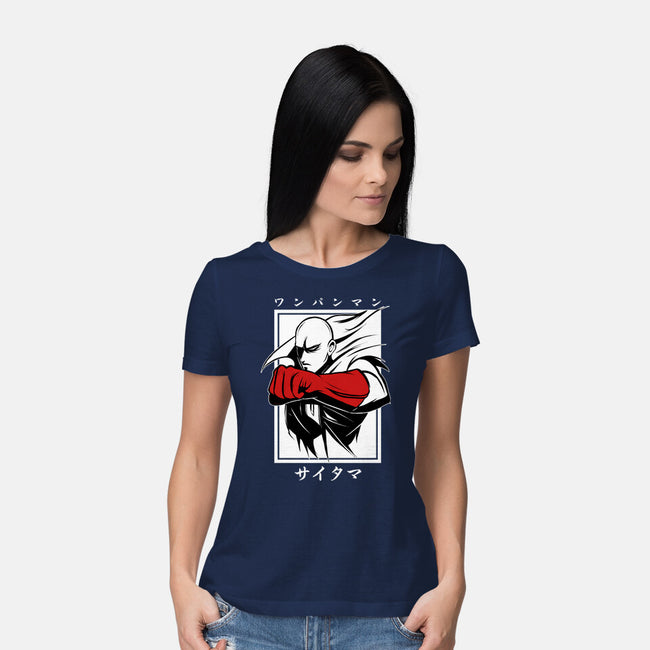 One Punch Red-womens basic tee-Faissal Thomas