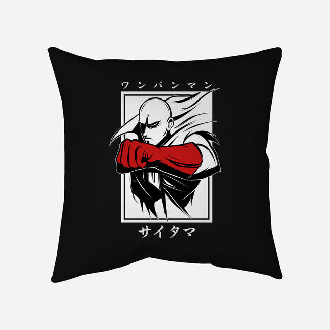 One Punch Red-none removable cover w insert throw pillow-Faissal Thomas