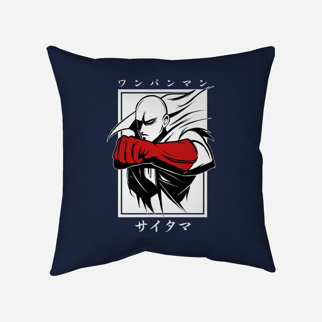 One Punch Red-none removable cover w insert throw pillow-Faissal Thomas