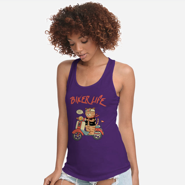 Motor Cat-womens racerback tank-vp021