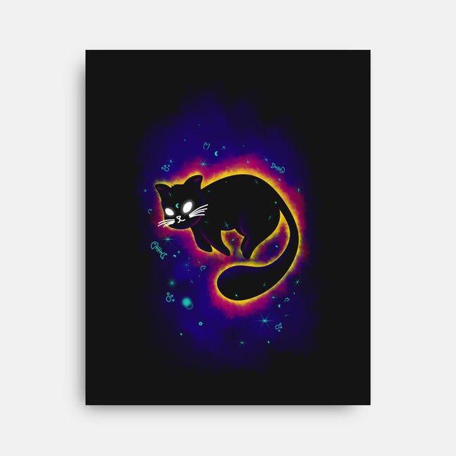 Floating Space Cat-none stretched canvas-erion_designs