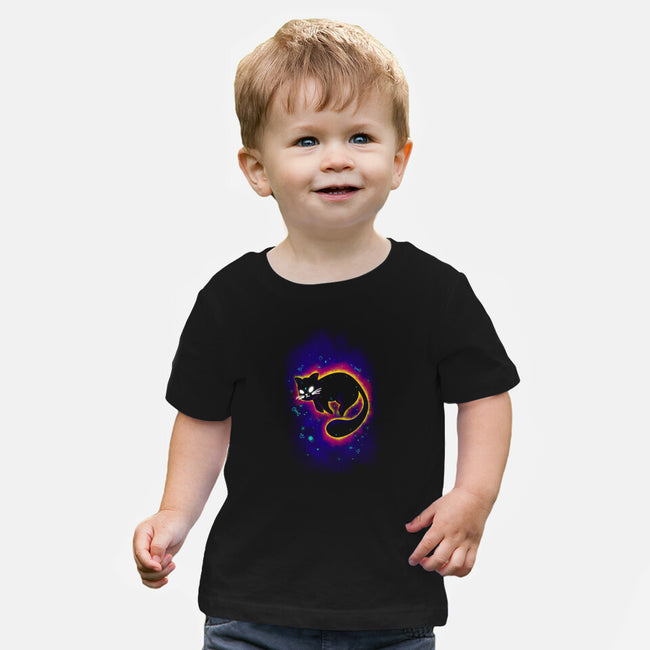 Floating Space Cat-baby basic tee-erion_designs