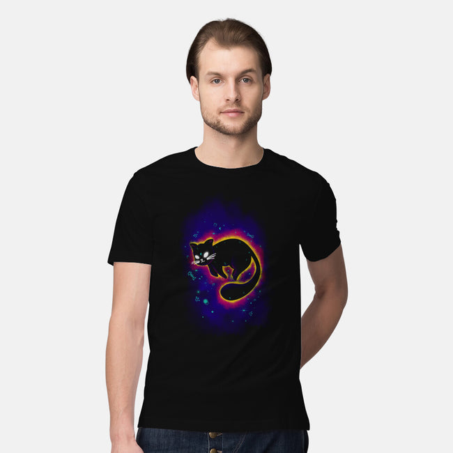 Floating Space Cat-mens premium tee-erion_designs