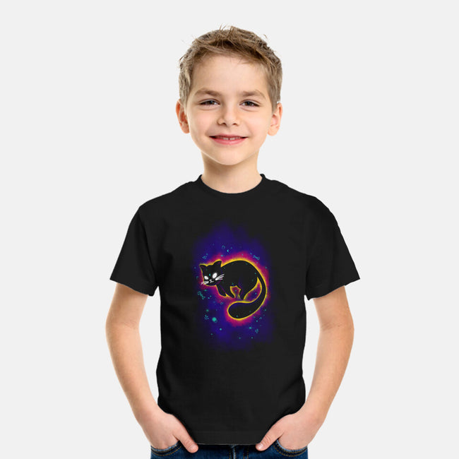 Floating Space Cat-youth basic tee-erion_designs