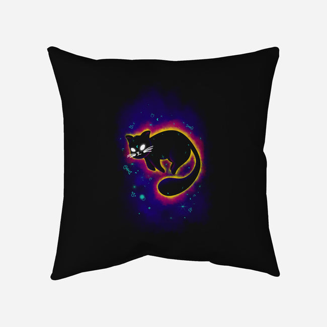 Floating Space Cat-none removable cover w insert throw pillow-erion_designs