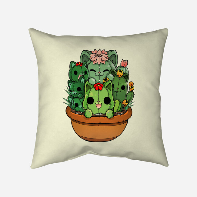 CATctus-none removable cover w insert throw pillow-Vallina84