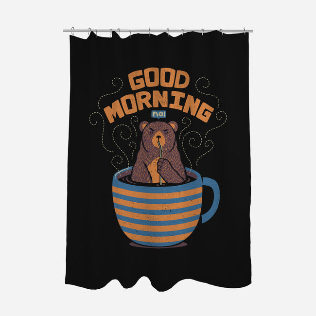 Bear Coffee Bath-none polyester shower curtain-tobefonseca