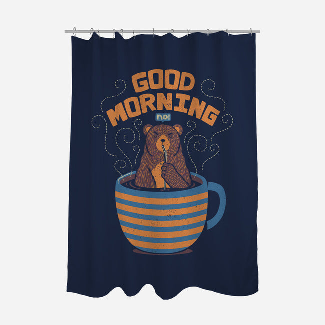 Bear Coffee Bath-none polyester shower curtain-tobefonseca