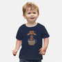 Bear Coffee Bath-baby basic tee-tobefonseca