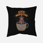 Bear Coffee Bath-none removable cover throw pillow-tobefonseca