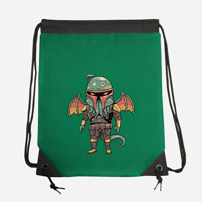 Cthulhu Bounty Hunter-none drawstring bag-vp021