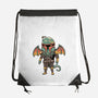 Cthulhu Bounty Hunter-none drawstring bag-vp021
