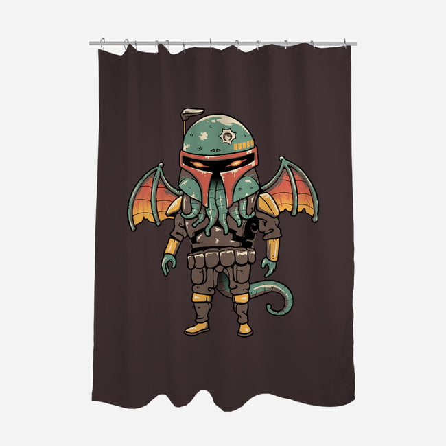 Cthulhu Bounty Hunter-none polyester shower curtain-vp021