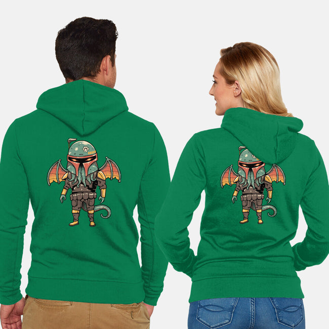 Cthulhu Bounty Hunter-unisex zip-up sweatshirt-vp021