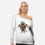 Cthulhu Bounty Hunter-womens off shoulder sweatshirt-vp021