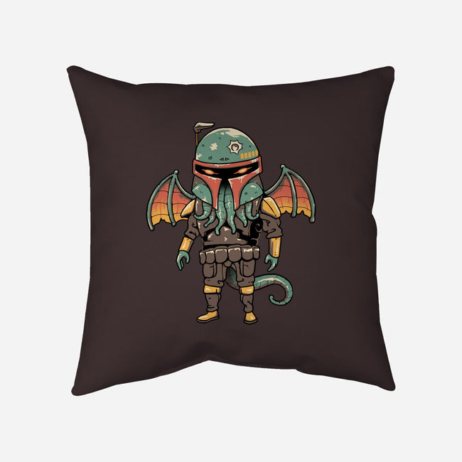 Cthulhu Bounty Hunter-none removable cover w insert throw pillow-vp021