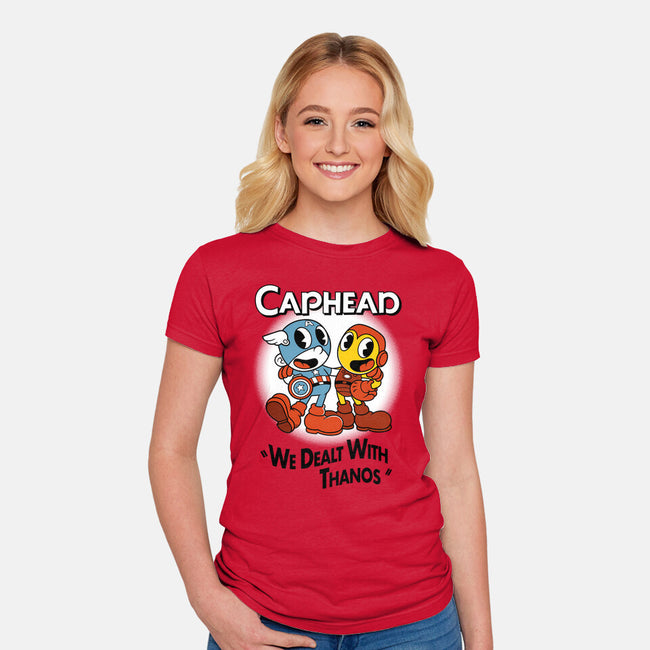 Caphead-womens fitted tee-Nemons