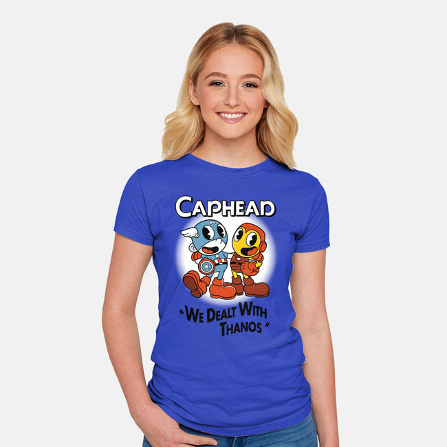 Caphead-womens fitted tee-Nemons