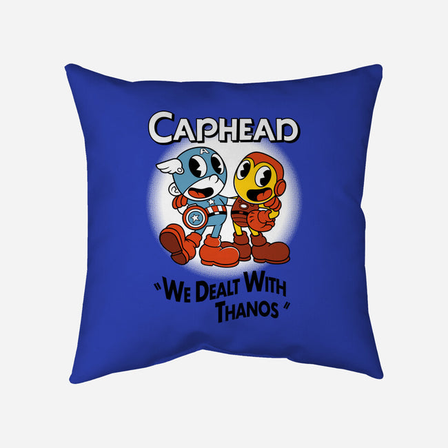 Caphead-none removable cover w insert throw pillow-Nemons