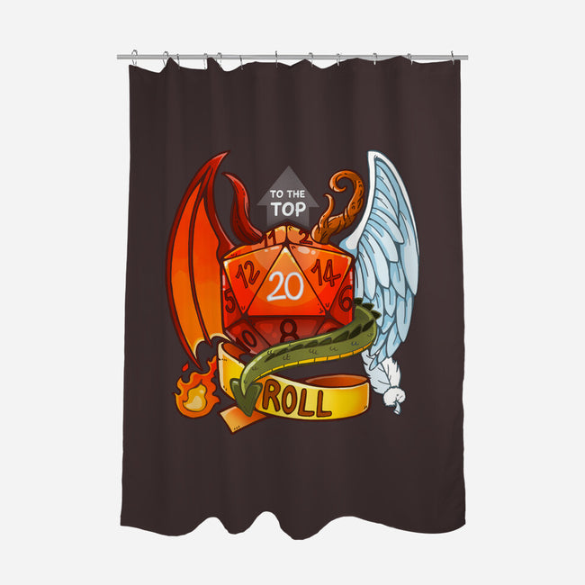 Roll To The Top-none polyester shower curtain-Vallina84