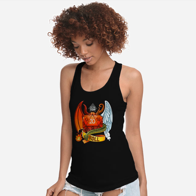 Roll To The Top-womens racerback tank-Vallina84