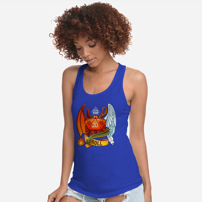 Roll To The Top-womens racerback tank-Vallina84