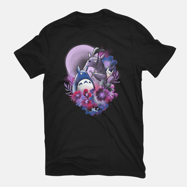 Spirits In Moonlight-womens basic tee-fanfabio