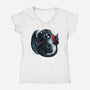 Dragon Starlight-womens v-neck tee-Vallina84