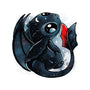 Dragon Starlight-none removable cover w insert throw pillow-Vallina84