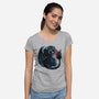 Dragon Starlight-womens v-neck tee-Vallina84