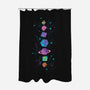 Space Dice-none polyester shower curtain-ricolaa
