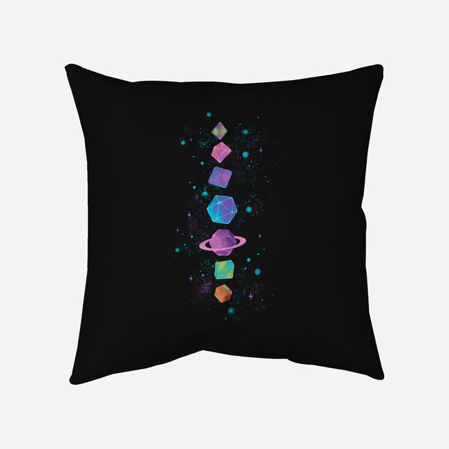 Space Dice-none removable cover throw pillow-ricolaa