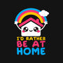 Be At Home-womens fitted tee-NemiMakeit