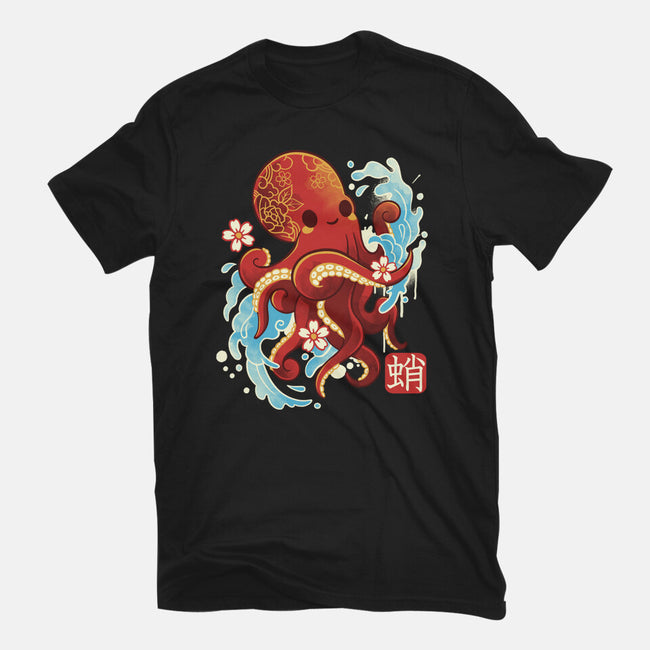 Japanese Octopus Kawaii-womens basic tee-NemiMakeit