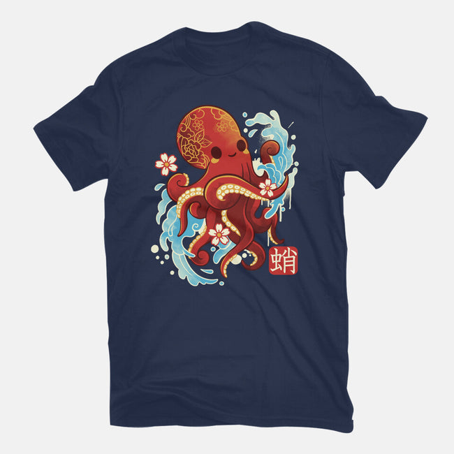 Japanese Octopus Kawaii-womens basic tee-NemiMakeit