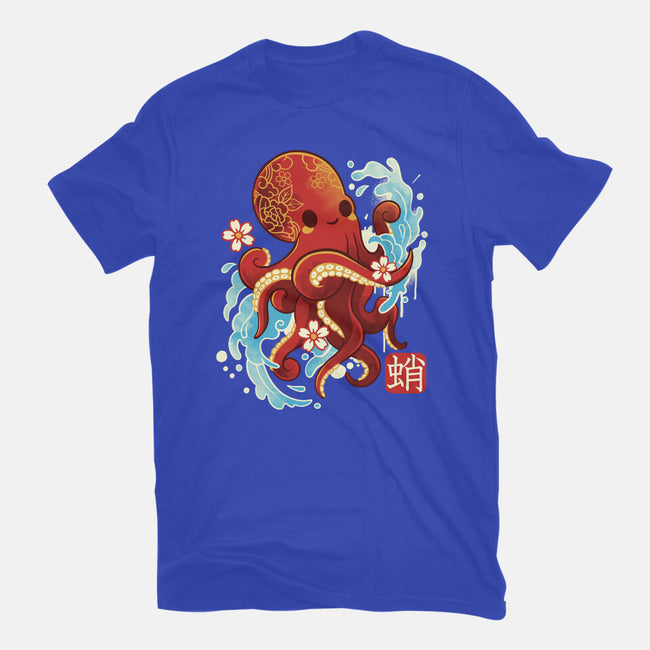 Japanese Octopus Kawaii-womens basic tee-NemiMakeit