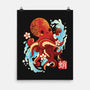 Japanese Octopus Kawaii-none matte poster-NemiMakeit