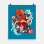 Japanese Octopus Kawaii-none matte poster-NemiMakeit
