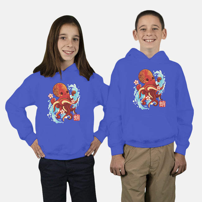 Japanese Octopus Kawaii-youth pullover sweatshirt-NemiMakeit