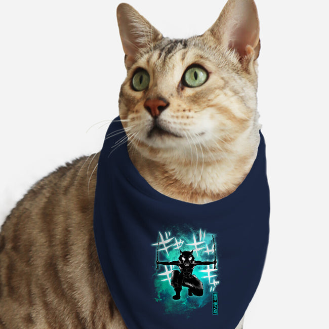 Cosmic Boar-cat bandana pet collar-fanfreak1