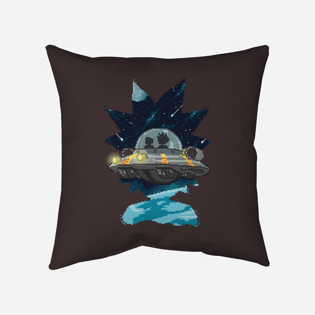 Pixel Rick-none removable cover w insert throw pillow-danielmorris1993