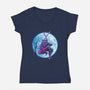 Inosuke Under The Moon-womens v-neck tee-ddjvigo