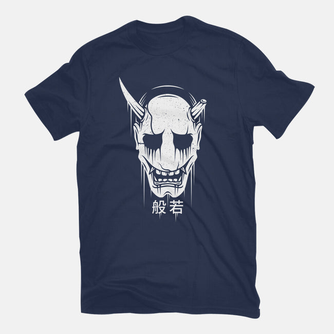 Hannya Mask-womens basic tee-Alundrart
