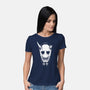 Hannya Mask-womens basic tee-Alundrart