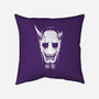 Hannya Mask-none removable cover w insert throw pillow-Alundrart