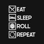Eat Sleep Roll-mens premium tee-Nickbeta Designs