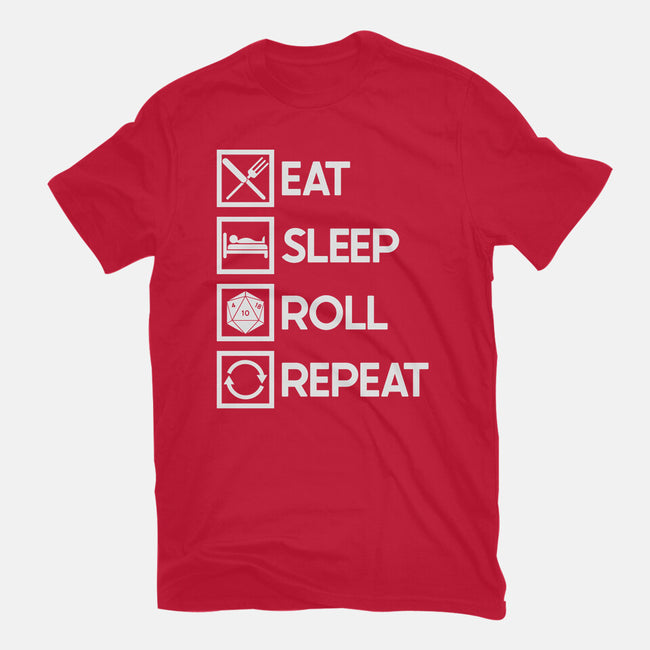 Eat Sleep Roll-womens basic tee-Nickbeta Designs