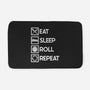 Eat Sleep Roll-none memory foam bath mat-Nickbeta Designs