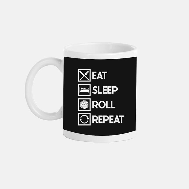 Eat Sleep Roll-none glossy mug-Nickbeta Designs